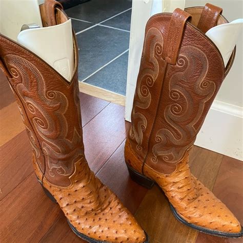 Tony Lama Shoes Tony Lama Mens Exotic Full Quill Ostrich Boots