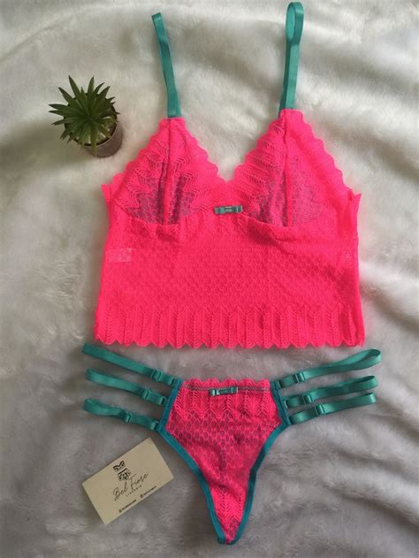 Conjunto Lingerie Tutti Frutti Lingerie Feminina Bel Fiore Nunca Usado Enjoei