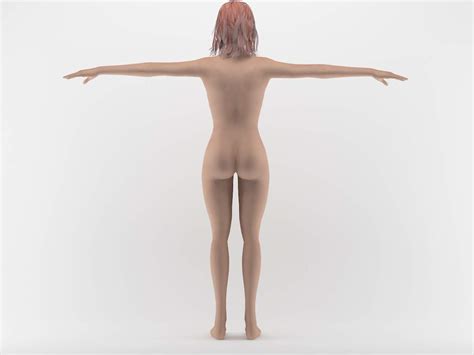 Naked Girl Animations Pack 3D Model By Noker