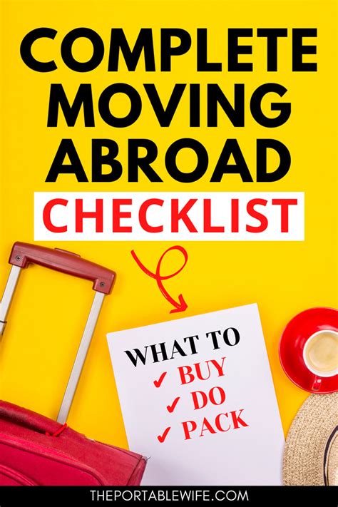 Moving Abroad Checklist 13 Tasks Youll Regret Not Doing The