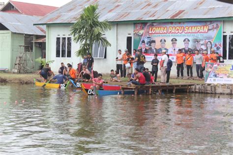 Hut Ke Tni Kodim Inhil Meriahkan Dengan Lomba Pacu Sampan