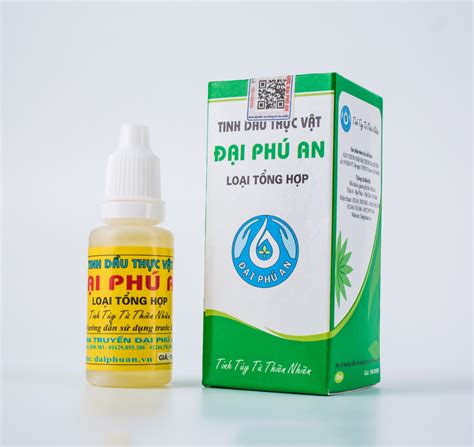 Tinh Dầu Thực Vật Đại Phú An (loại tổng hợp) hộp 1 chai 15ml
