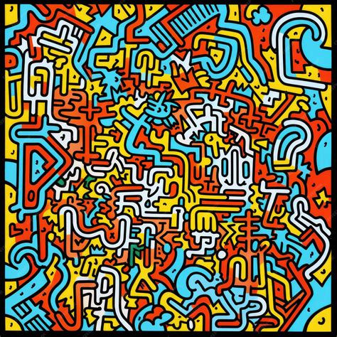 premium ai image unveiling  brilliance exploring keith harings