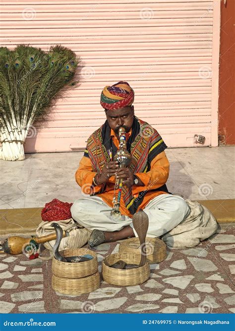 Snake Charmer Makes Snake Dancing Editorial Image - Image of cobra