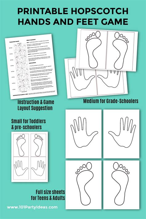 Hands And Feet Hopscotch Printable Free Printable Templates