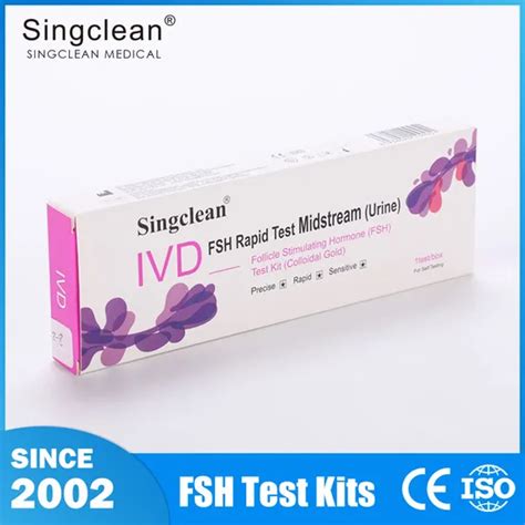 Singclean Rapid One Step Lab Urine Fsh Test Cassette For Delayed