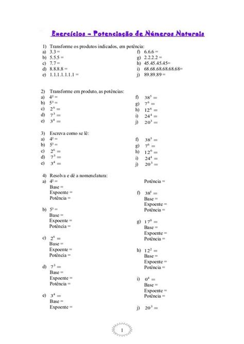 Questoes De Potenciaçao - Exercícios de Potenciação e Dicas para resolver – Click Escolar