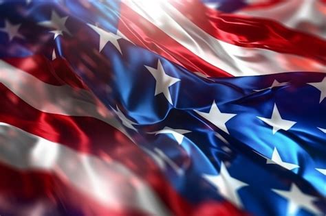 Premium Ai Image Patriotic American Flag Abstract Background