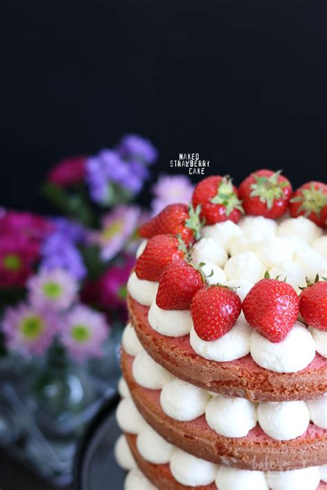 Naked Strawberry Cake zum Muttertag Bake to the roots レシピ