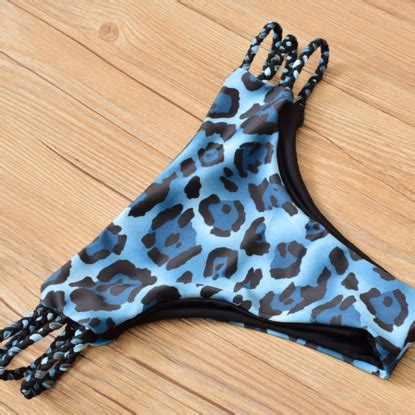 Upper Black Chest Cross Hollow Bottom Braid Hollow Two Piece Bikini On