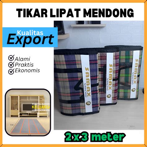 Jual Karpet Lantai Tikar Lipat Mendong Tradisional Jumbo 300 X 200