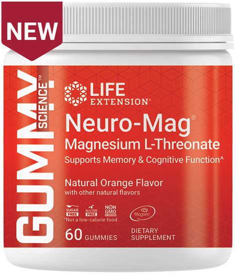 Neuro Mag Magnesium L-Threonate, 60 gummies - Life Extension