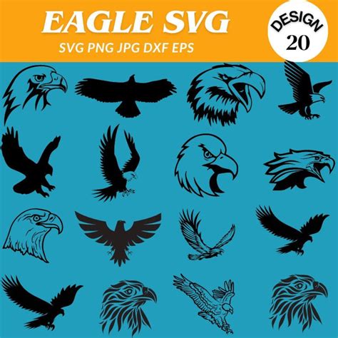 Eagle Svg Eagle Head Svg Eagle Silhouette Fierce Eagle Bird Svg