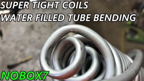 Make Steel Tubing Coils With Water Bend Copper Coils No Kinks Youtube