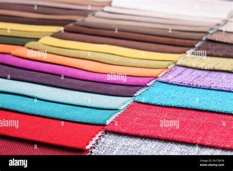 Color Samples Of The Upholstery Fabric In The Assortment Palette Of
