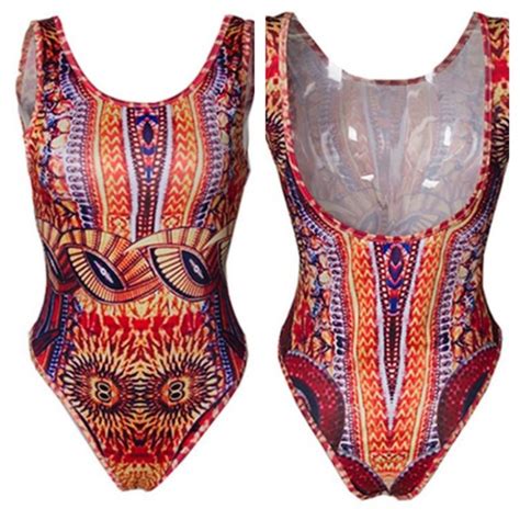 Swim African Print One Piece Swimsuit Poshmark