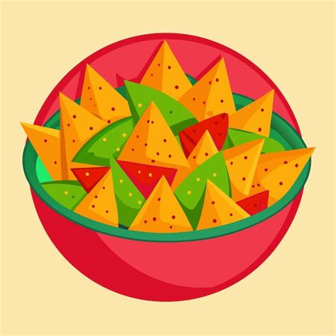 Nachos Clipart Cartoon Style Vector Illustration Premium AI Generated