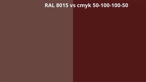 Ral 8015 Vs Cmyk 50 100 100 50 Ral Colour Chart Uk