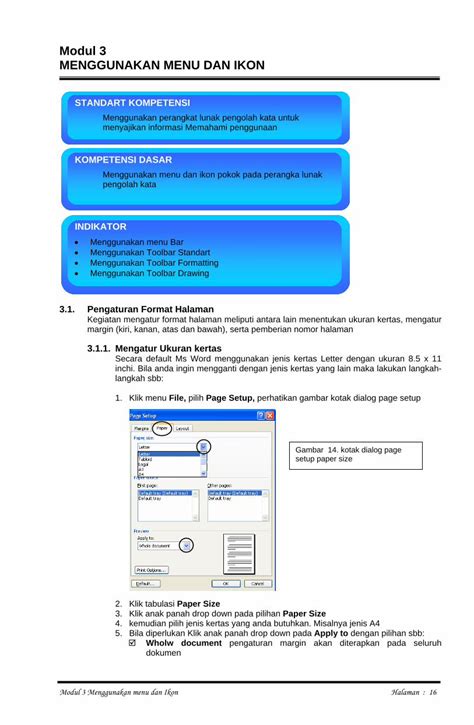 Pdf Modul 3 Menggunakan Menu Dan Ikon Smp 3 Menggunakan Menu Dan Ikon Menggunakan