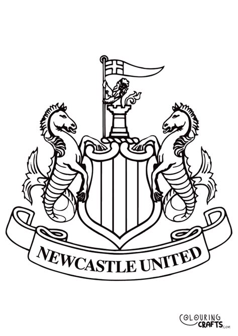 Free Newcastle United Downloadable Colouring Pages Colouring Crafts