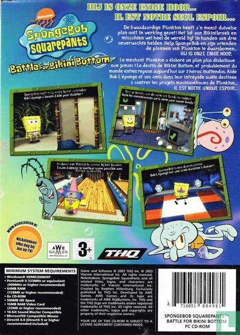 SpongeBob Squarepants Battle For Bikini Bottom 2003 PC LastDodo