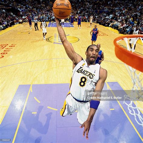 Kobe Bryant Of The Los Angeles Lakers Soars For A Dunk Against The News Photo Getty Images