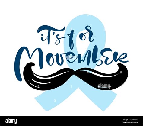 Movember Prostate Cancer Awareness Month Mens Health Concept