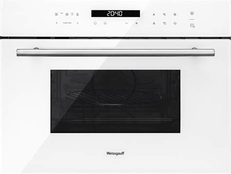 Встраиваемый компактный духовой шкаф с СВЧ Weissgauff OE 442 W купить с ...