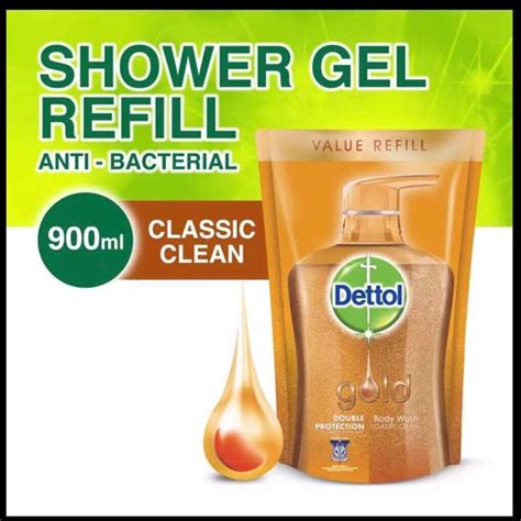 Dettol Gold Classic Clean Body Wash Refill Pouch Ml Shower Gel