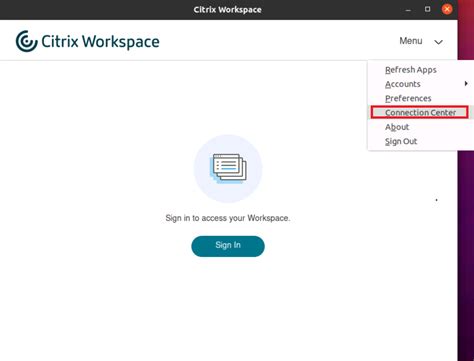 Gérer les sessions via le Centre de connexion Application Citrix