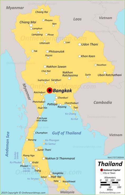 Pin By Kirsten Furlong On Thailand Trip Thailand Map Thailand