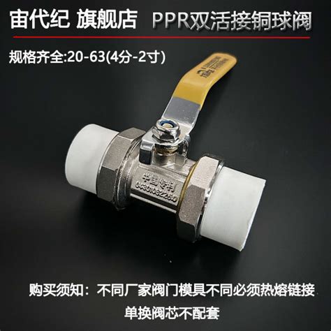 Ppr Double Loose Joint Ball Valve Copper Thickened Pe Hot Melt Welding Ball Valve Tap Water