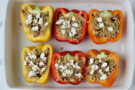 Mediterranean Quinoa Stuffed Peppers Cheerful Choices