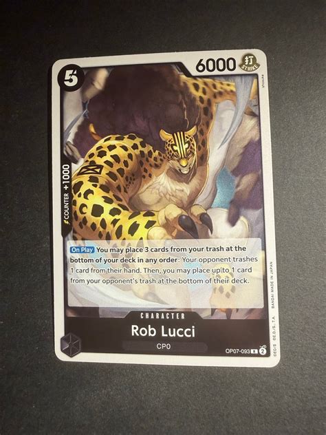 One Piece TCG - Rob Lucci OP07-093 foil | Köp på Tradera (704364669)