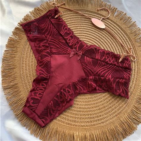 Kit Calcinha Fio Duplo Renda Luxo Conforto sexy Lingerie fio dental Moda íntima feminina