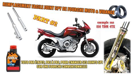 Changer Facilement Huile Joints Spi Fourche Moto Sur Tdm