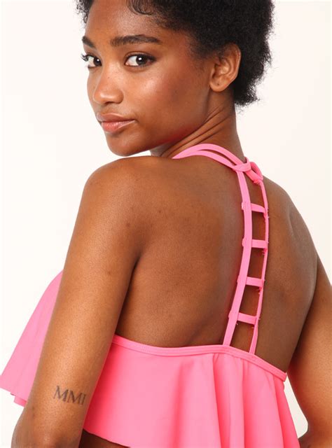 Bikini Top Mujer Index Coral Vuelos S Lido