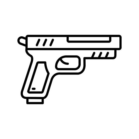 Gun Vector Icon 12528920 Vector Art At Vecteezy