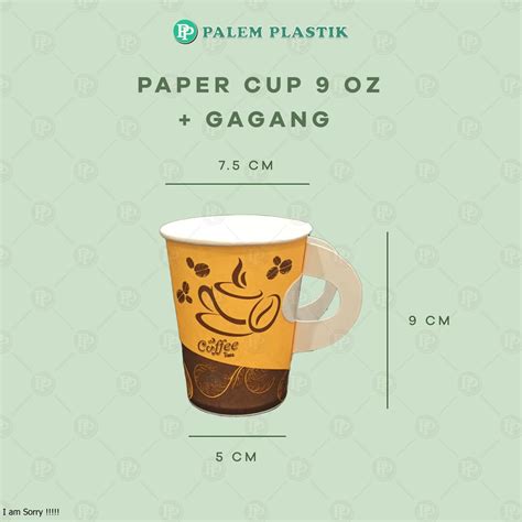 Jual Paper Hot Cup Gelas Kertas Motif Oz Gagang Pack Isi Pcs Shopee Indonesia