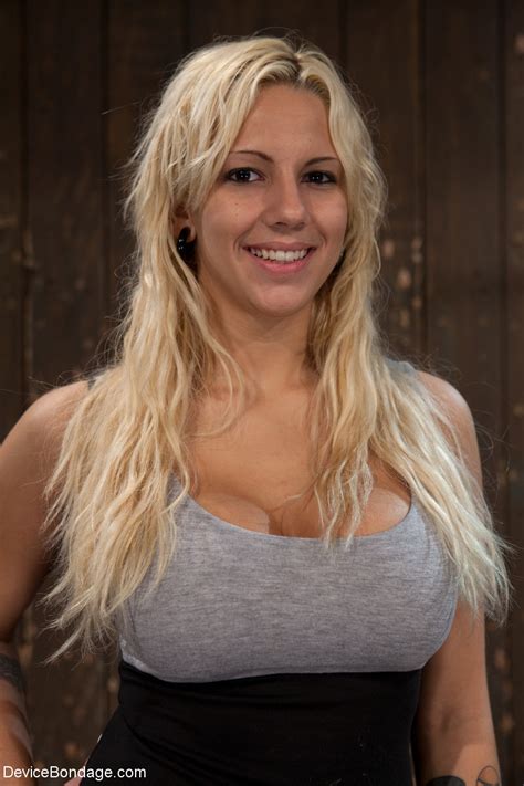 Blonde Babe Lylith Lavey Gets Restrained In Metal Bondage While Naked CoedCherry