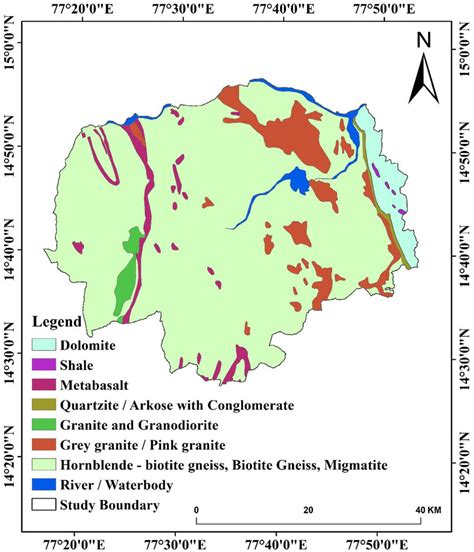 Geological Map Of The Study Area Download Scientific Diagram