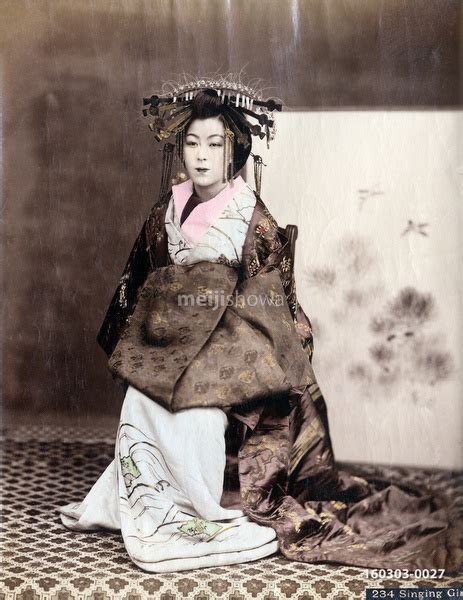 160303 0027 Oiran Courtesan Meijishowa Studio Vintage Images Of