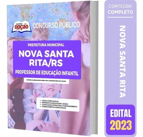 Apostila Nova Santa Rita Rs Professor Educa O Infantil Mercadolivre