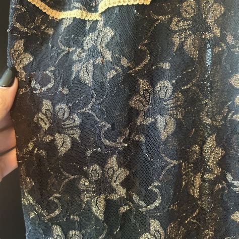 Vintage Midnight Velvet Maxi Lace Slip Dress Nightgown Lingerie Witchy Fairy Ebay