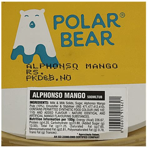 Buy Polar Bear Ice Cream Alphonso Mango Online At Best Price Of Rs