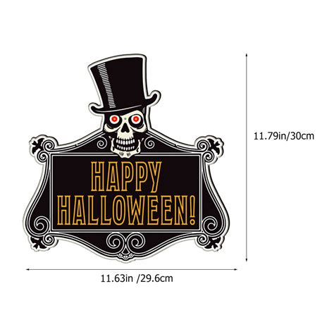 Halloween Decoration Halloween Hanging Sign Front Door Welcome Sign ...