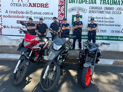 Gcm Recupera Tr S Motos Roubadas Em Rea Rural De Itapira Tribuna De