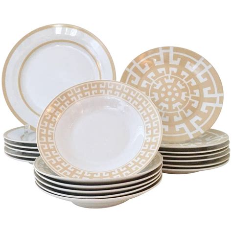 Contemporary Ceramic Modern Geometric Dinnerware By, Colin Cowie S/20 ...