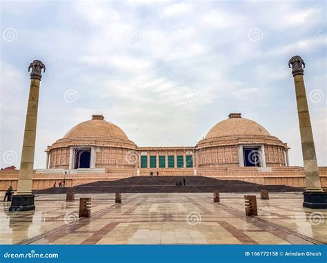 december   ambedkar memorial park  lucknow stock photo