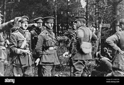 Edzell Muir Scotland Uk Circa Royal Artillery Officers And